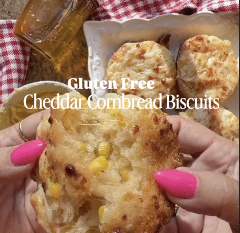 Gluten Free Cheddar Cornbread Biscuits (Featured Image)