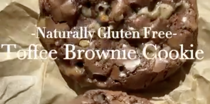 Gluten-Free Toffee Brownie Cookie Recipe (UnbelievablyGF)