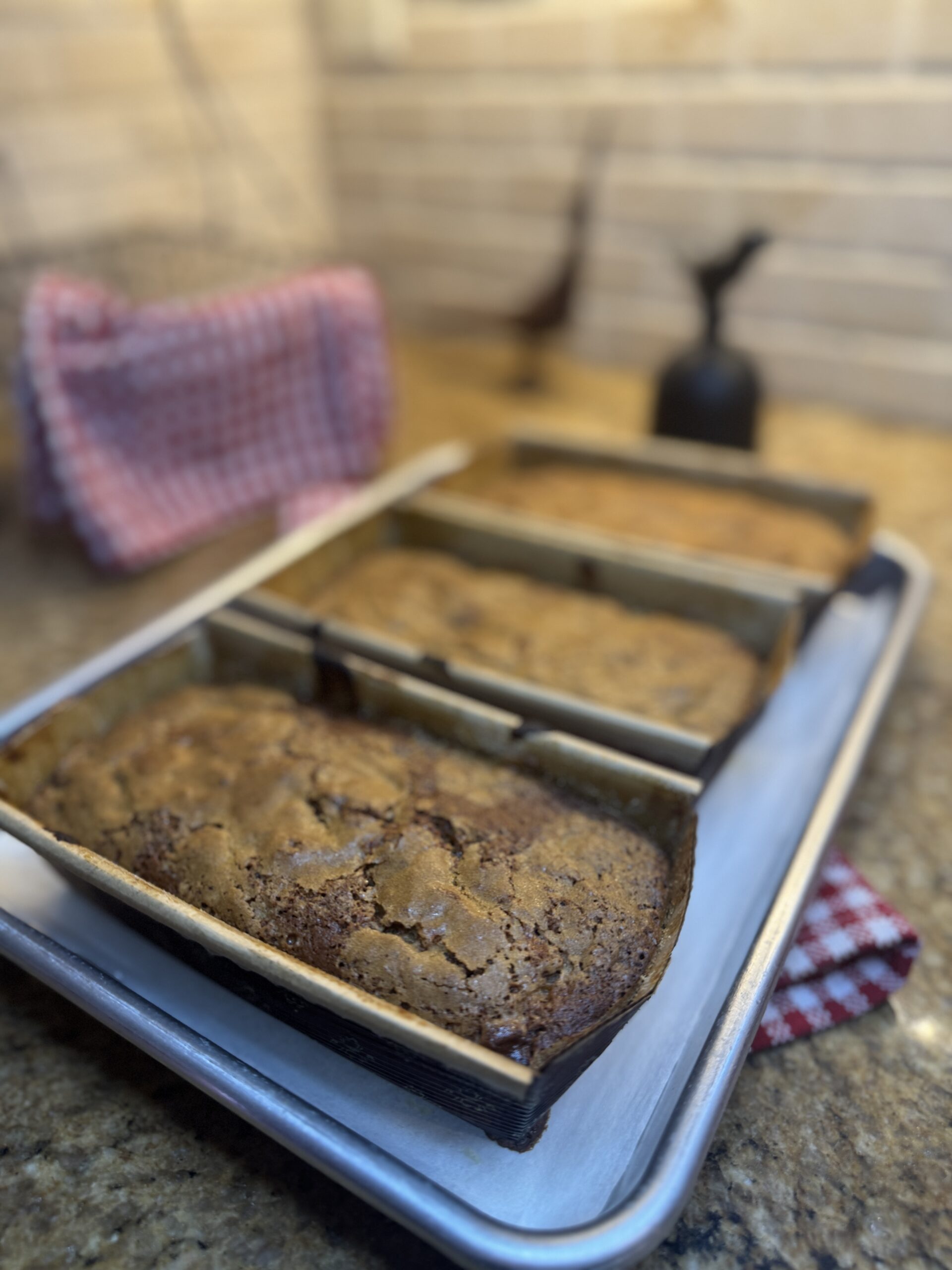 Sliced gluten-free brown butter banana bread