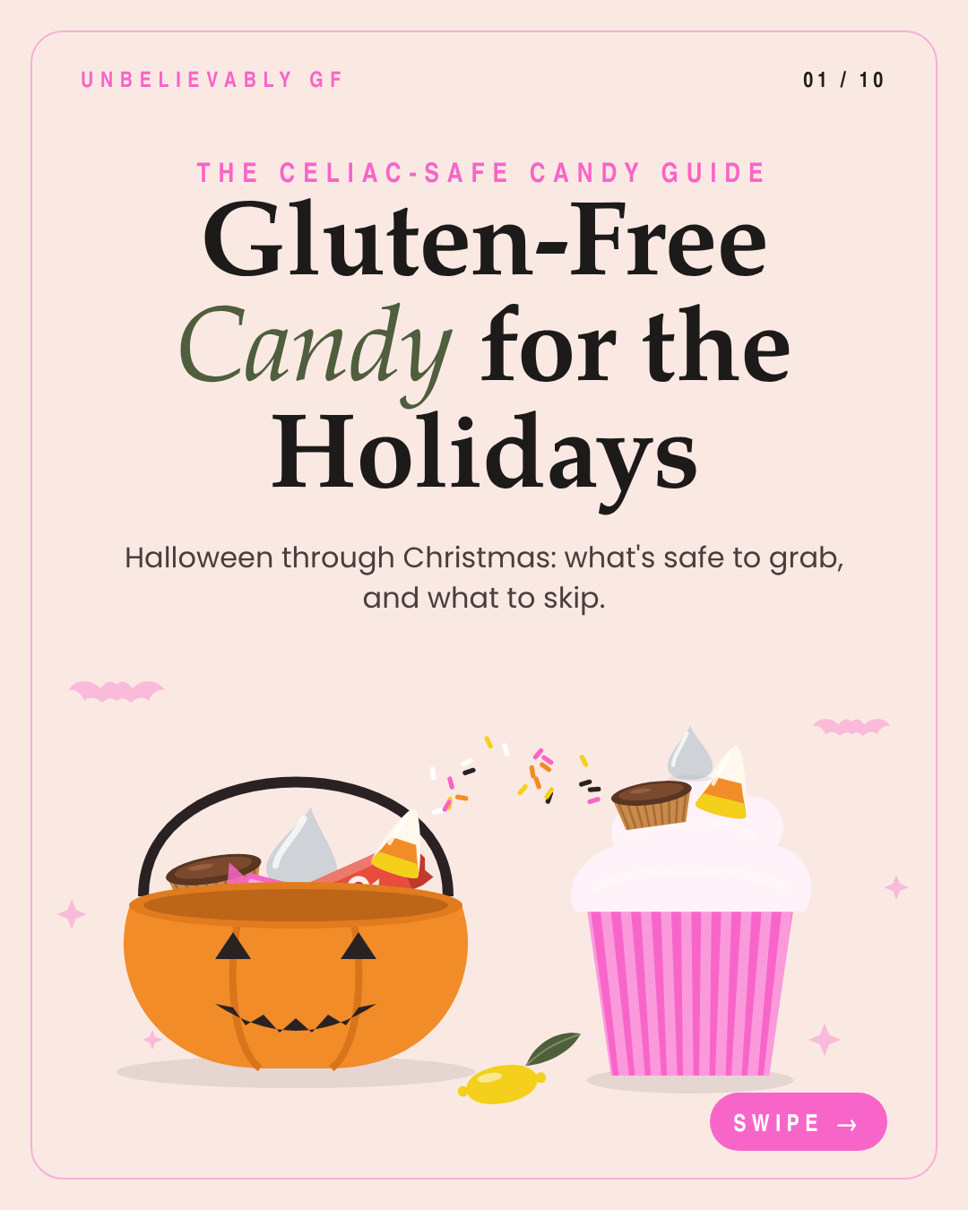 Gluten-free candy for the holidays: a celiac-safe Halloween and Christmas candy guide