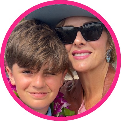 Lisa Belle and her celiac son