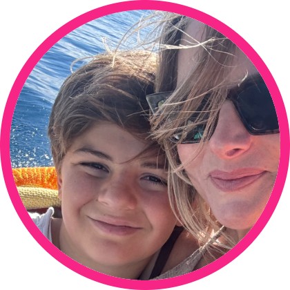 Lisa Belle and her celiac son