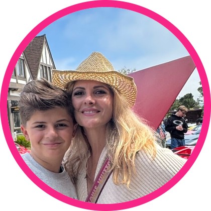 Lisa Belle and her celiac son