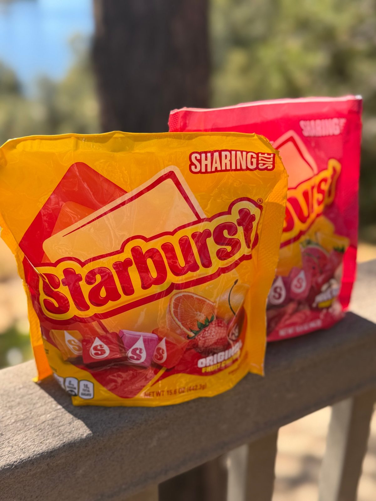 Starburst sharing-size bags, a gluten-free Halloween candy pick