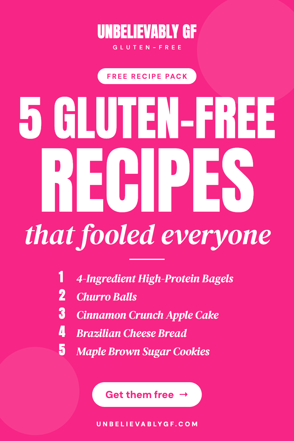 Free recipe pack: 5 gluten-free recipes that fooled everyone